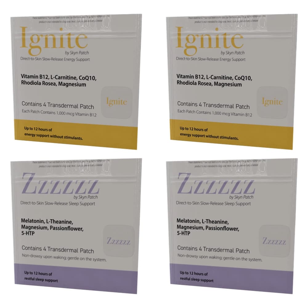 Natural Energy and Sleep Patch Set